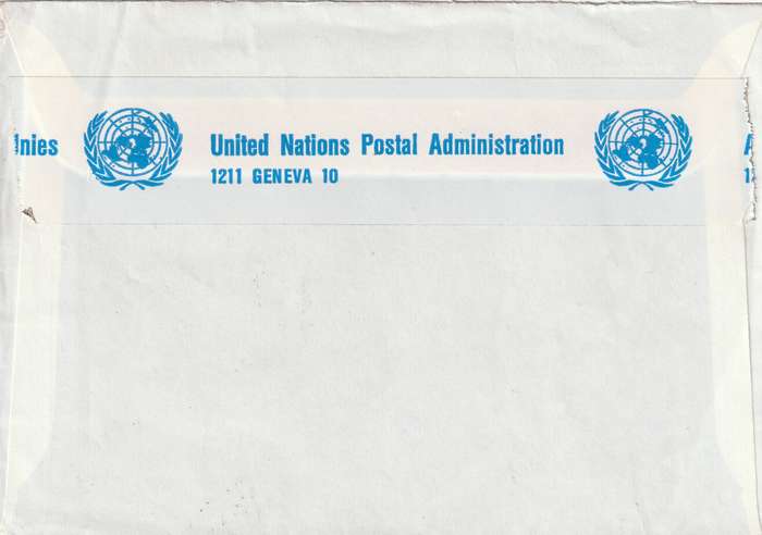 United Nations Cover Registered Geneva Geneve - 1990s - Zoll Douane Port Paye Zollamtlich abgeferti