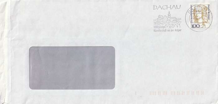 Germany Cover - 1986 - Famous Women Type Louise Henriette of Orange Luise Oranien Slogan Dachau