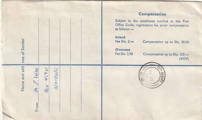Kenya Cover Registered - 1977 1982 - Minerals Amethyst Girl Guides Scouting Flowers