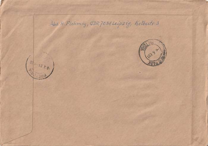 Germany DDR Cover Registered Einschreiben - 1974 1976 - Leaders of German labor movement Stamp Exhi