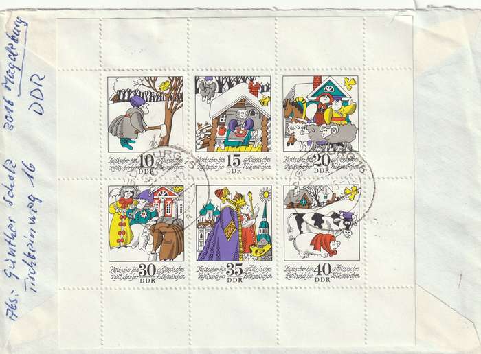 Germany DDR Cover Einschreiben Registered - 1975 1974 - Lighthouses folktale Twittering To and Fro