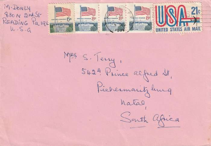 United States USA Cover - 1986 - Flags Flag White House Air Mail
