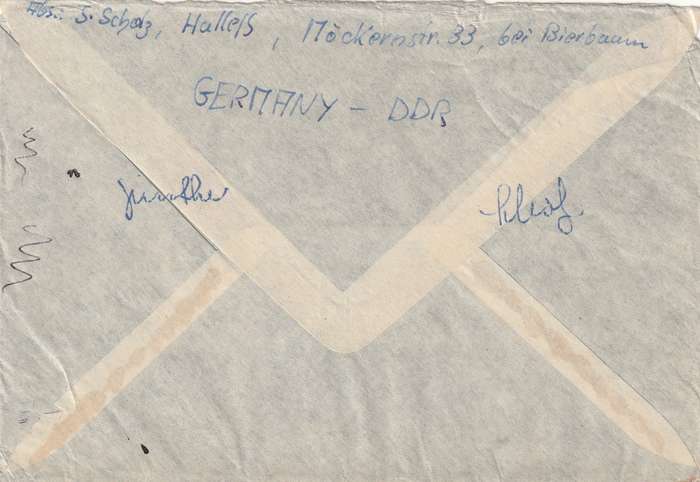 Germany DDR Cover Einschreiben Registered - 1959 - Leipzig Fair Schneider Breitscheid Democratic Ci