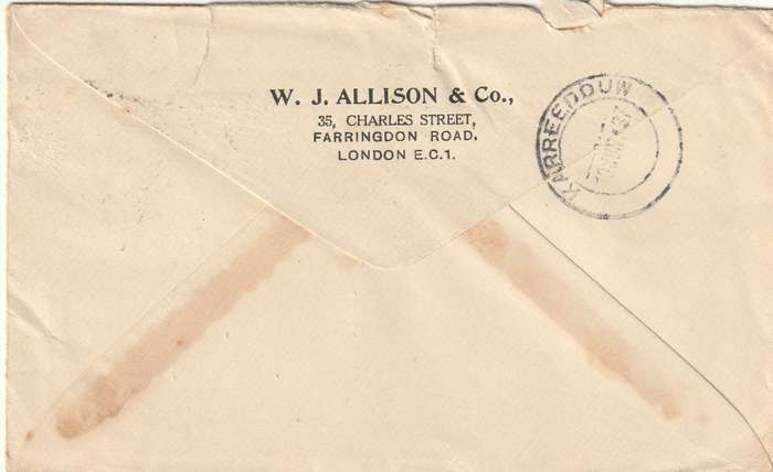 Great Britain Cover - 1937 1936 - King Edward VIII Slogan British Industries London and Birmingham