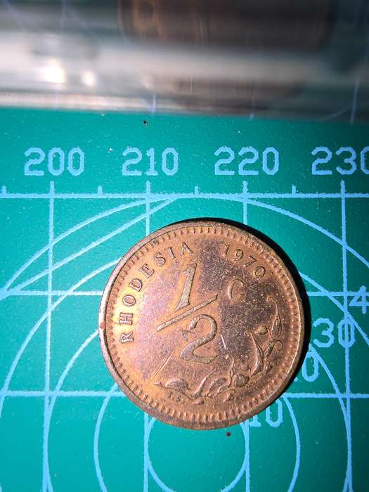 1970 Rhodesia  1/2c