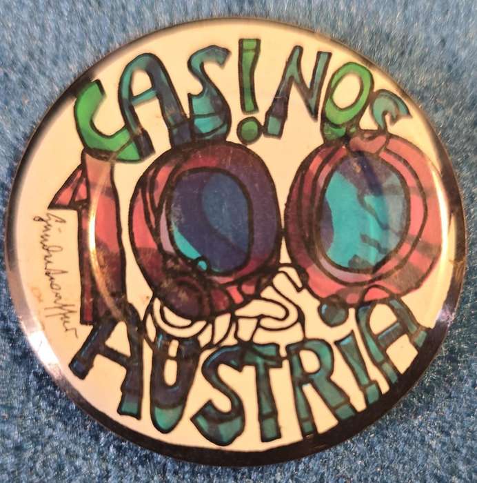 Hundertwasser Casino Austria Jeton ATS 100 (Glass window)