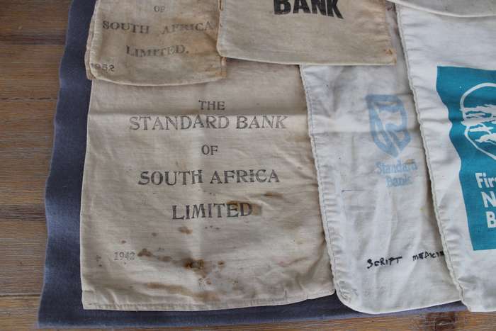 Vintage money bank bags