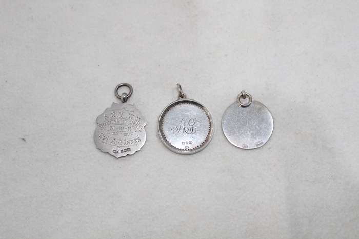 Sterling fobs x 3 - 26.78grams - all three for R 675!