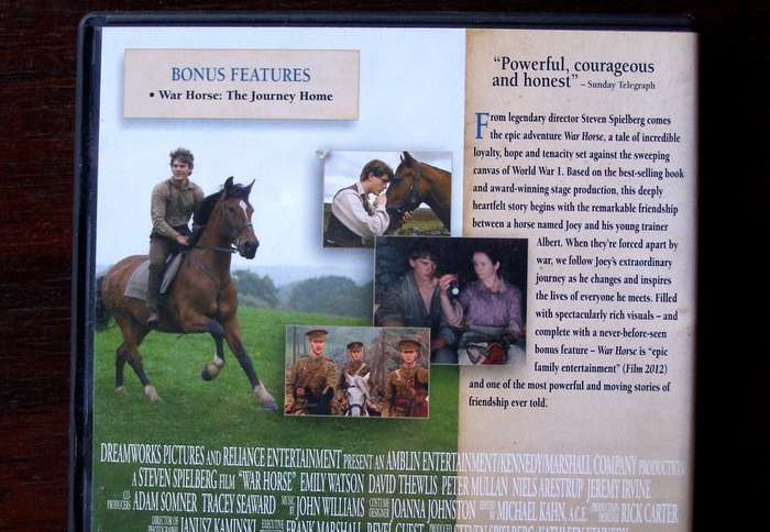 DVD MOVIE - WAR HORSE directed by Steven Spielberg