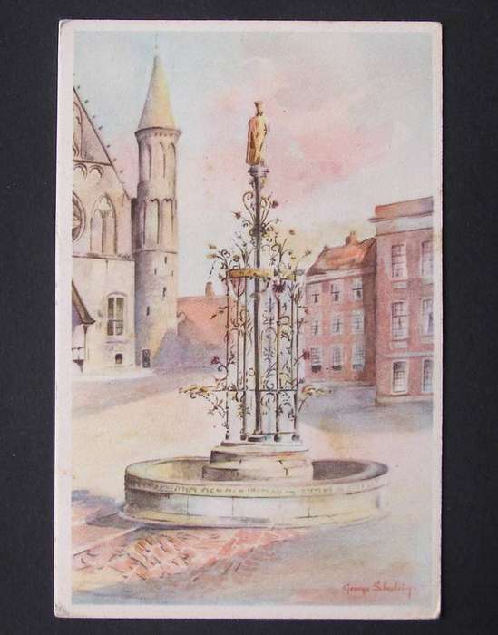 Vintage Artistic Dutch POSTCARD - Binnenhof, Den Haag