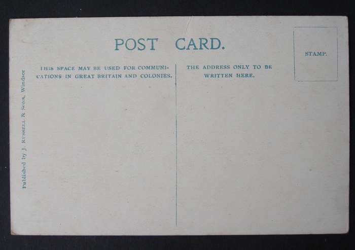 J. Russell and Sons POSTCARD - Vandyke Room, Windsor Castle