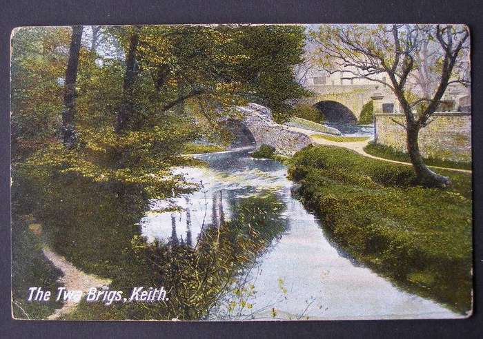JWB Commercial Series POSTCARD - The Twa Brigs, Keith