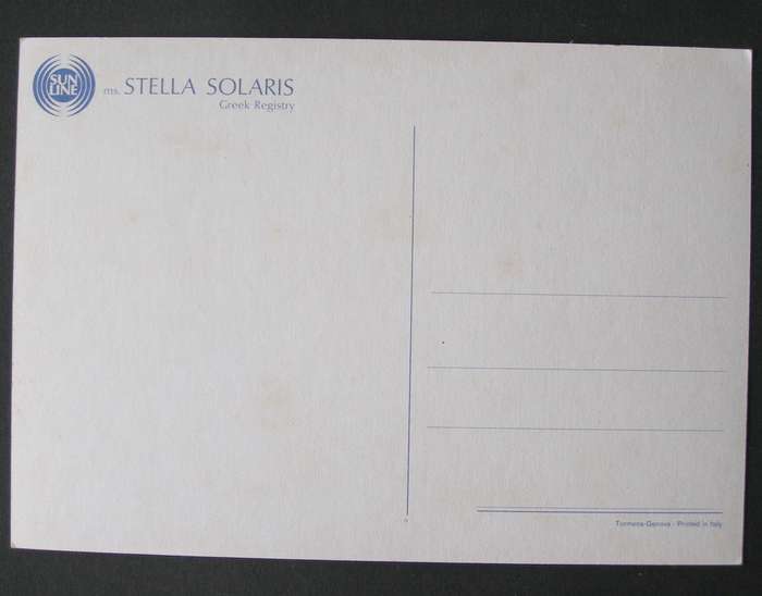 Maritime POSTCARD - M.S. Stella Solaris //Ships