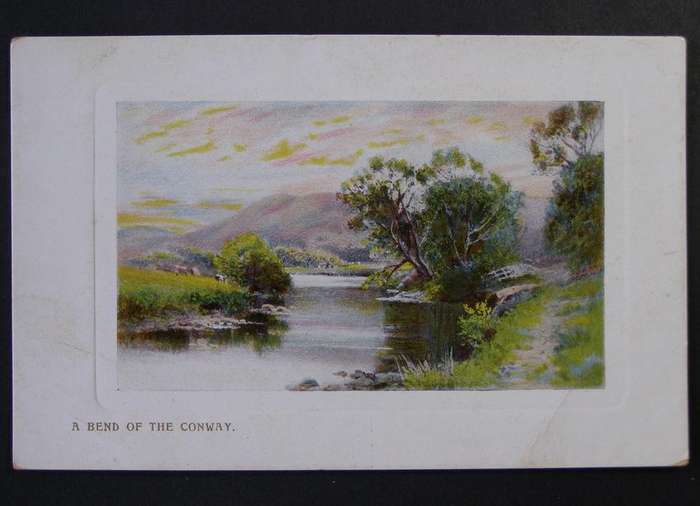 Wildt & Kray POSTCARD - A Bend of Conway 1920
