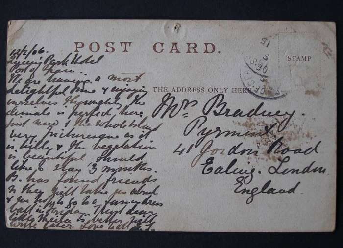 Stephens & Scott POSTCARD - Government House, Trinidad 1906