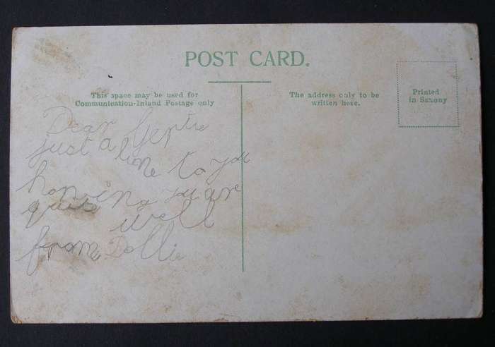 Vintage British POSTCARD - The Waterfall, Ramsgate
