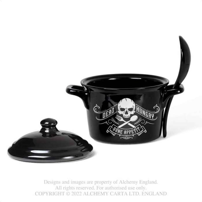 Alchemy Gothic MRB3 Bone Appetit Bowl & Spoon Set