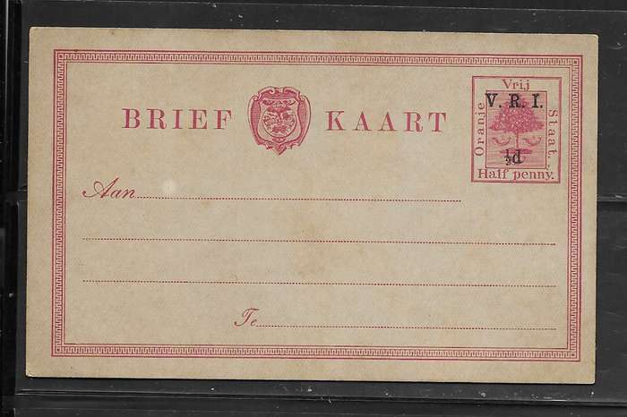 Orange Free State - 1900 - VRI 1/2d Postcard - Brief Kaart - Mint