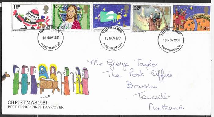 Great Britain -  Christmas 1981 - FDC