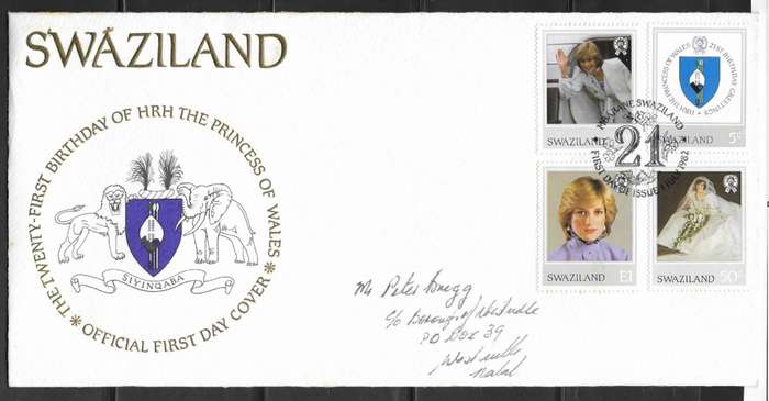 Swaziland 1981 - Princess Diana Royal Wedding - FDC