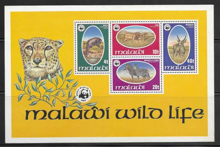 Malawi 1978 - Mini Sheet - WWF - Wildlife