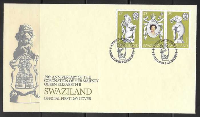 Swaziland 1978 - Coronation of QEII - Mini Sheet FDC
