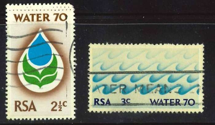 RSA - 1970 - Water 70 Campaign - Full Set - Postally Used