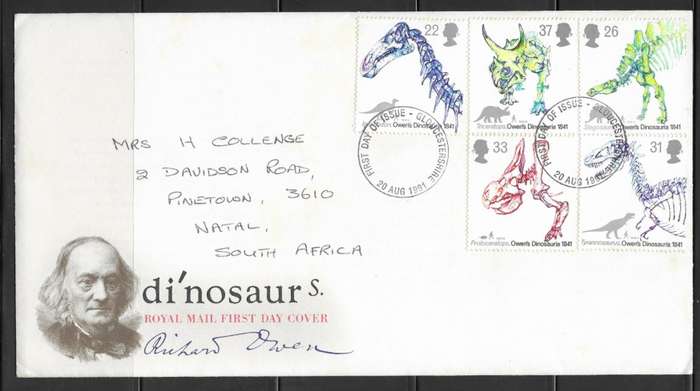 Great Britain 1991 - Dinosaurs FDC