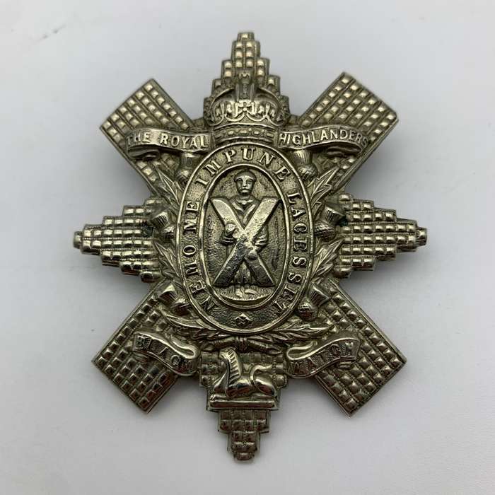 WW1 - 'Royal Highlanders - Black Watch' Cap Badge (First Pattern)