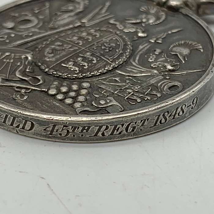 Victorian Army '45th Foot Reg.' L.S. & G.C. Medal (1848-9)