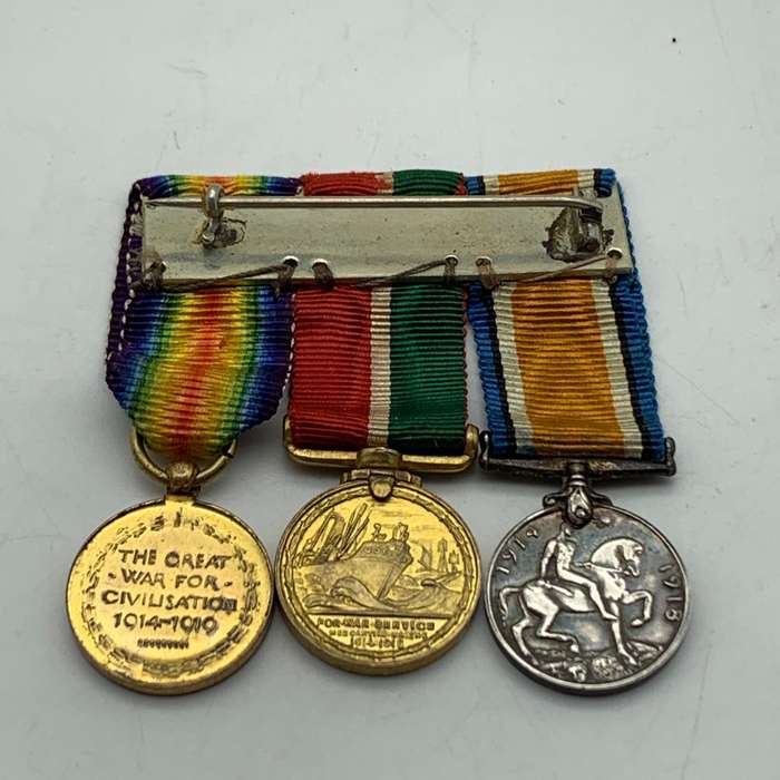 WW1 - Miniature 'Mercantile Marine' War Medal Group