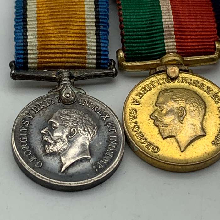 WW1 - Miniature 'Mercantile Marine' War Medal Group