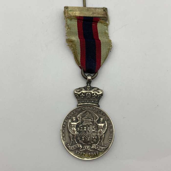 1917 Silver 'H.R.H. Duke of Connaught' (M.W.G.M.) Masonic Medal