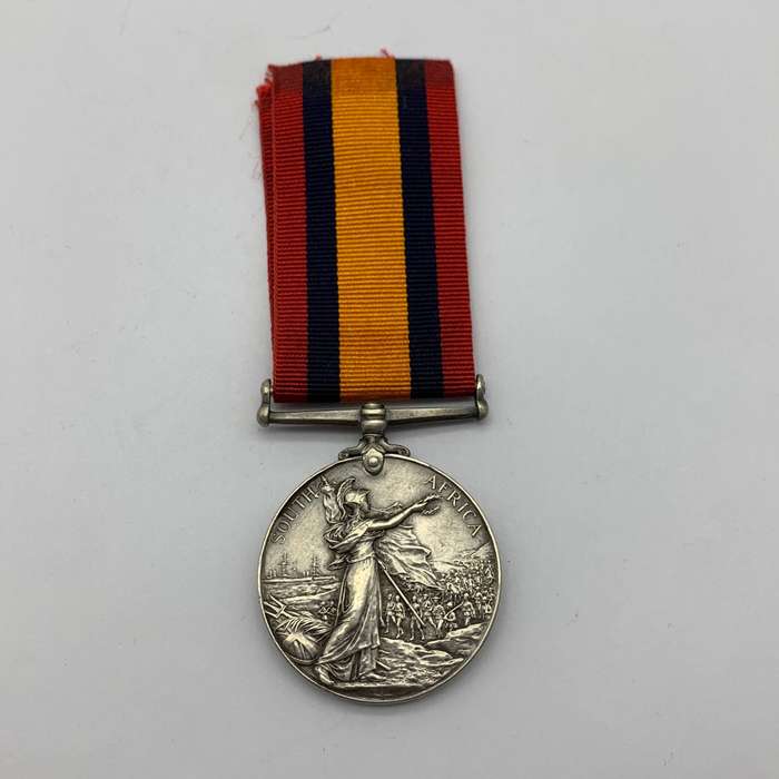 Boer War  Q.S.A. Medal to 'TPR. R.P. BEZUIDENHOUT' (STEYTLERVILLE D.M.T.)