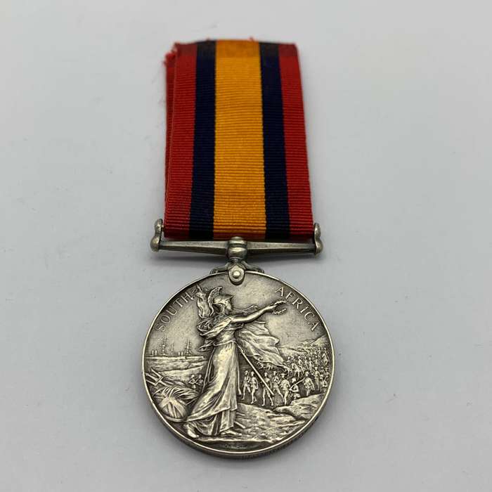 Boer War  Q.S.A. Medal to 'TPR. R.P. BEZUIDENHOUT' (STEYTLERVILLE D.M.T.)