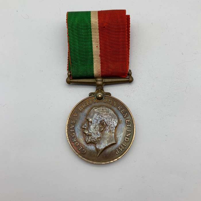 WW1  Mercantile Marine War Medal to 'WILLIAM BATES'