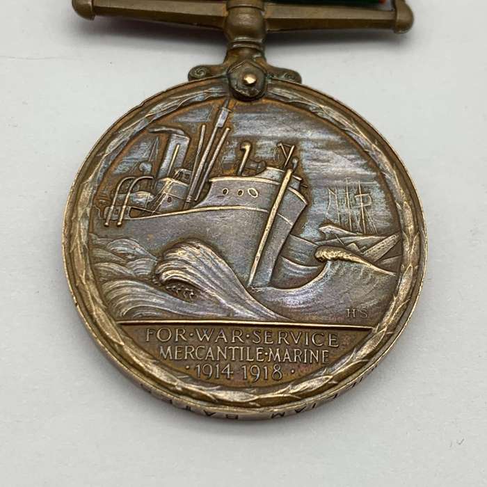 WW1  Mercantile Marine War Medal to 'WILLIAM BATES'
