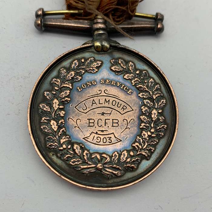 1903 National Fire Brigade 'B.C.F.B.' Medal (J. ALMOUR)