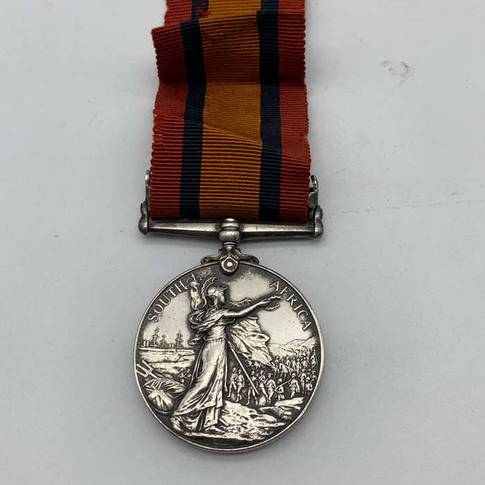 Boer War  Q.S.A. & 1939/45 War Medal to 'MR. K. BELL' (A.S.C.)