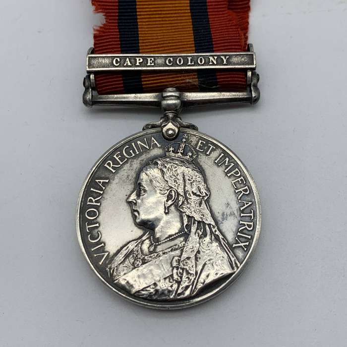 Boer War  Q.S.A. & 1939/45 War Medal to 'MR. K. BELL' (A.S.C.)