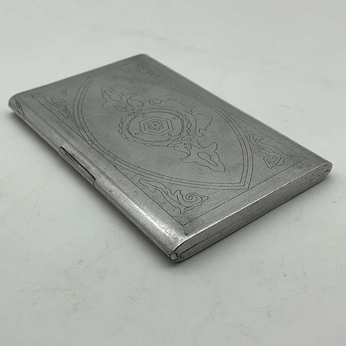 WW2 - Aluminium 'Trench Art/POW' Cigarette Case