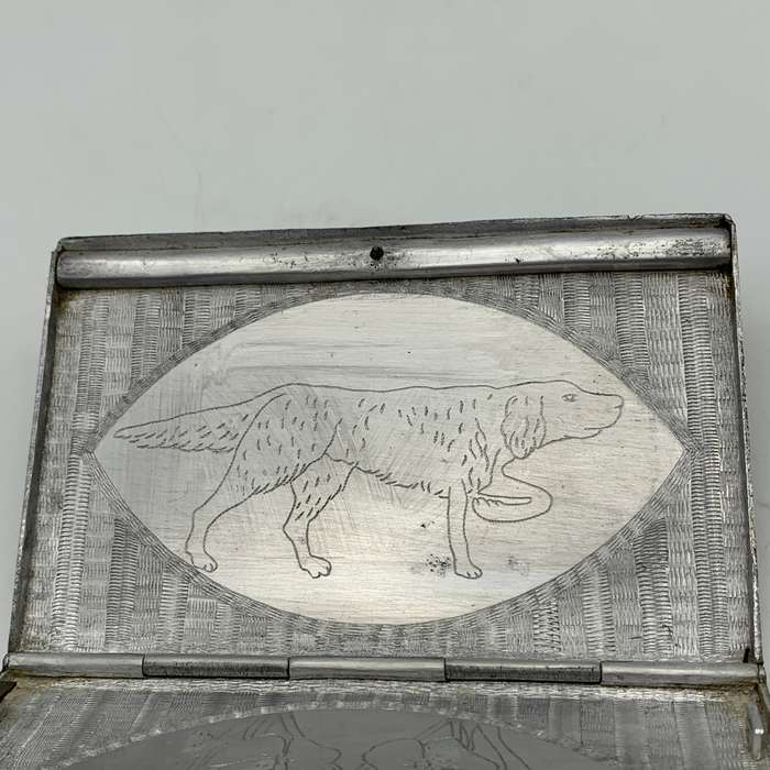 WW2 - Aluminium 'Trench Art/POW' Cigarette Case