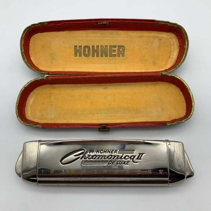 Vintage Hohner 'Chromonica II Deluxe' Harmonica (Boxed)