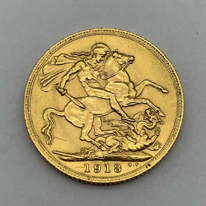 Gold '1913' Full Sovereign (Great Condition)