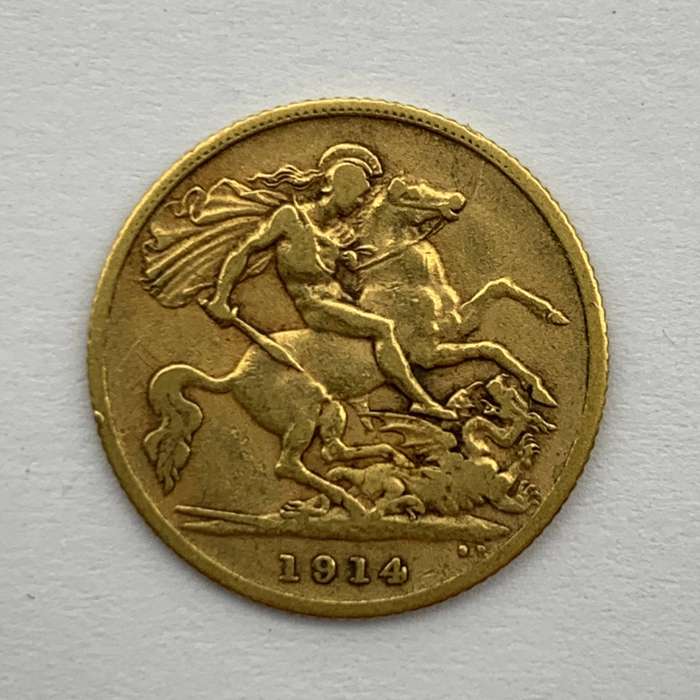 Gold '1914' Half Sovereign