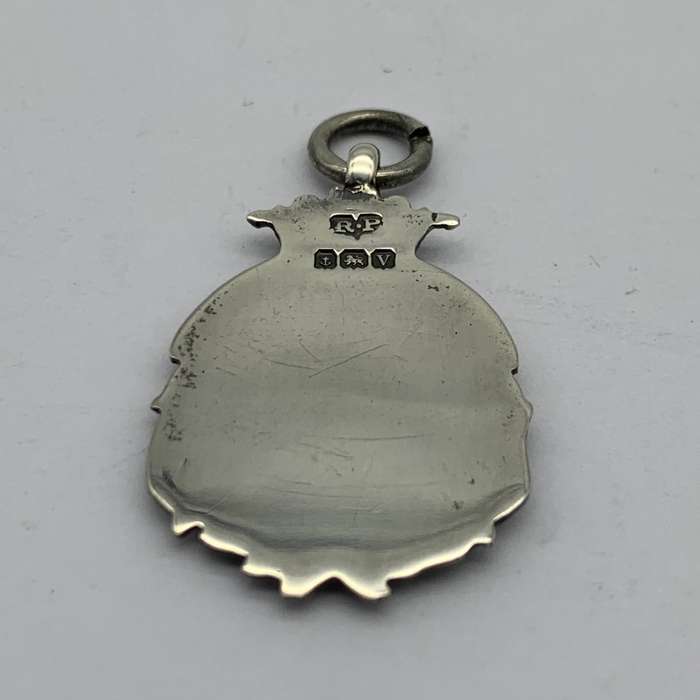 Antique Silver 'Armoured Trains' Fob Pendant