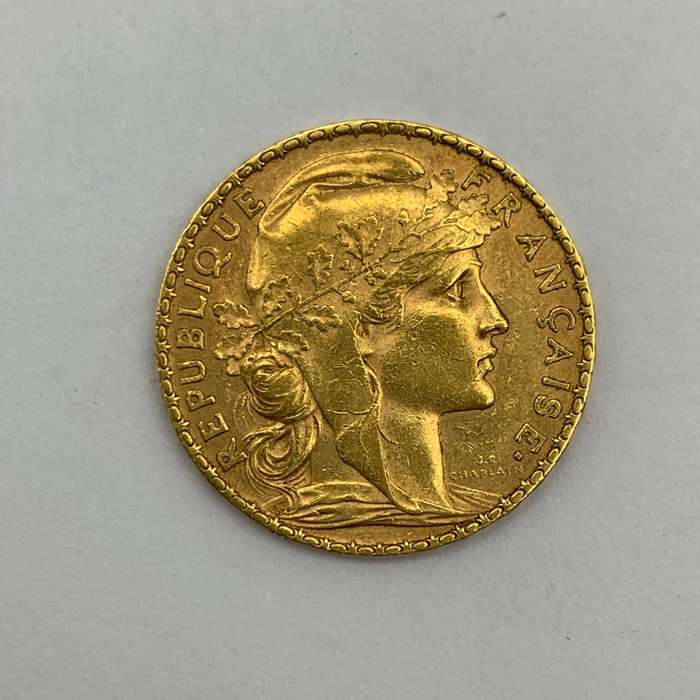 Gold French '1904' 20 Francs Coin