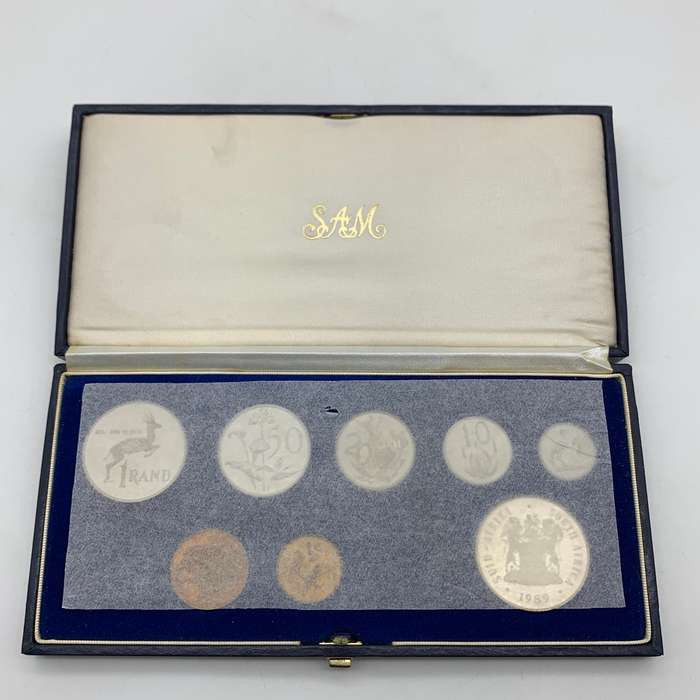 Cased S.A. '1989' Short Proof Set (SA Mint)