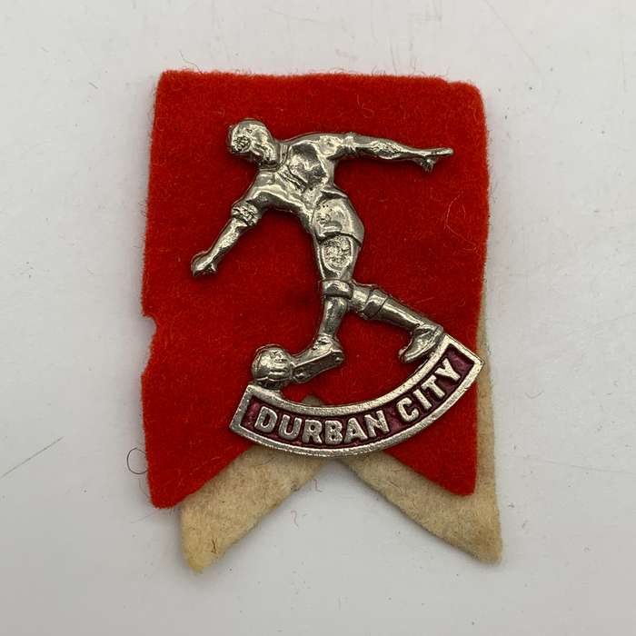 Vintage 'Durban City' Soccer Supporters Pin Badge