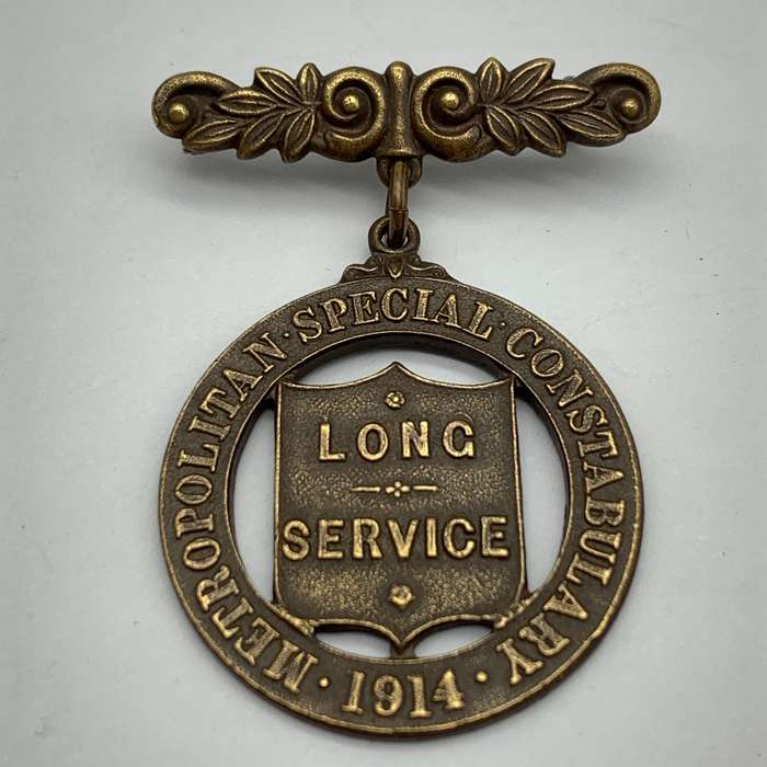 1914  'Metropolitan Special Constabulary  Long Service' Police Award